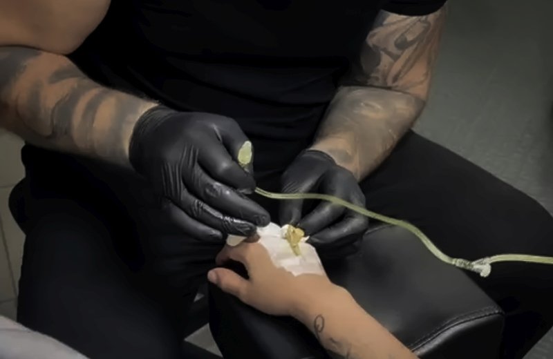 Client enjoying natural, refreshed appearance after treatment